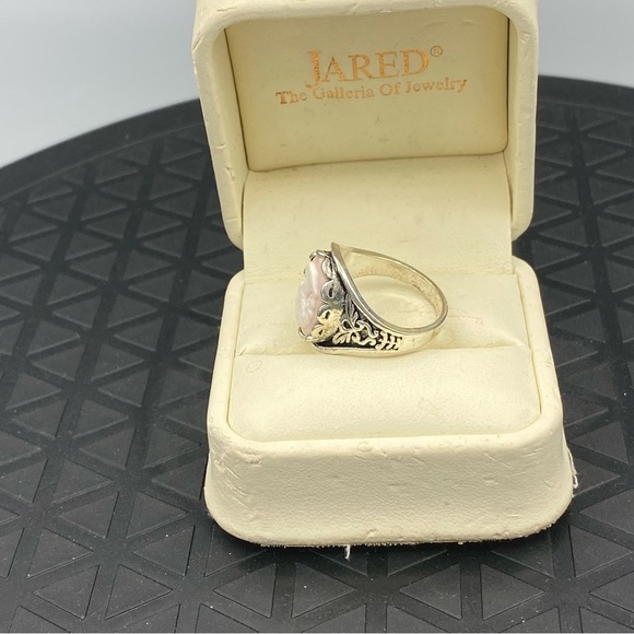 SILVER CAMEO RING SIZE 8 - Picture 6 of 11